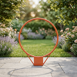 Cerceau de basketball en acier robuste avec panier détachable et réglable pour terrain intérieur/extérieur - Product Image 6