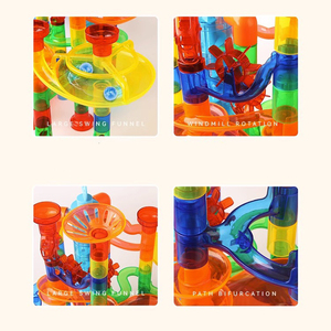 <span class=keywords><strong>Jeu</strong></span> <span class=keywords><strong>de</strong></span> piste <span class=keywords><strong>de</strong></span> roulement à billes en gros Assemblage d'espace multidimensionnel Jouet éducatif amusant pour enfants Jouet <span class=keywords><strong>de</strong></span> piste à assembler soi-même - Product Image 4