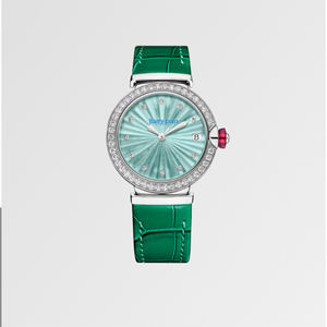 Montre à quartz de luxe <span class=keywords><strong>pour</strong></span> <span class=keywords><strong>femme</strong></span> avec boîtier en alliage étanche cadran en verre fenêtre mode bracelet en cuir montre-bracelet 30mm diamètre du cadran - Product Image 2