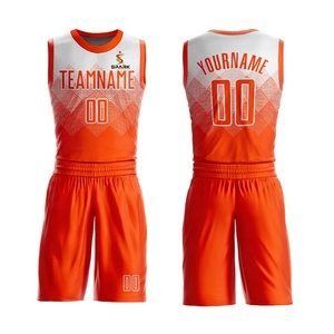 ユニセックスユースの大人のための最新のユニークなカスタム格安デジタル昇華プリントバスケットボールジャージーとショーツセット - Product Image 6