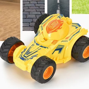 Coche de Juguete para Niños, con Movimiento por Fricción, Acrobacias, Todoterreno, Plástico Ecológico ABS, Amarillo - Product Image 2