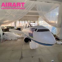 Ballon de décoration suspendu pour fête petit modèle de forme d'avion gonflable, avion gonflable sur mesure z05 F22