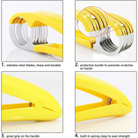 Accessoires de cuisine trancheuse à bananes trancheuse à saucisses en acier inoxydable coupe-banane coupe-salade sundaes outils