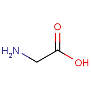 Glicina cristalina branca do ácido aminoacético 56-40-6 do pó C2H5NO2 do reagente bioquímico para a complexidade complexometric da titulação