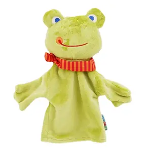 厂家价格定制25厘米儿童宝宝喜好娃娃互动益智玩具动物毛绒猴子鸭蛙手指偶