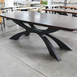 ขาโต๊ะเหล็กดัดสีดำสำหรับร้านอาหาร คาเฟ่ โต๊ะอาหาร ดีไซน์ทันสมัย ผลิตตามสั่ง - Product Image 4