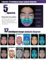 Analyseur de peau multi-spectrale NEO-X AI, analyseur de rides, de pigmentation, de pores sensibles, anti-âge, comparaison avant-après, testeur de peau