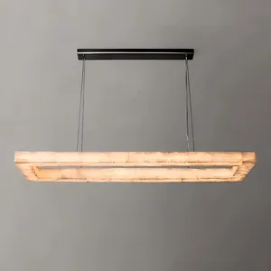Lustre moderne en marbre chinois, entièrement à LED, <span class=keywords><strong>pour</strong></span> salle à manger, hôtel, chambre, îlot de cuisine - Product Image 2