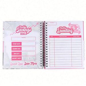Custom Logo 2025 A5 Pink Spiral Binding Paper Weekly/Monthly Manifestation Goal Planner Notebook - Product Image 5