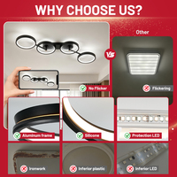 Plafonnier LED intelligent moderne, simple et créatif, pour vestiaire, salon, entrée, montage en surface, OEM ODM
