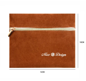 Pochette de rangement simple pour bijoux, carrée, en velours double face, personnalisable, pochette de rangement avancée - Product Image 5