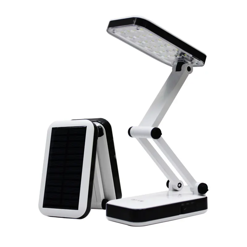Lampe de Table LED pliable, fonction lecture ou lecture, à énergie solaire, rechargeable, idéal pour un bureau