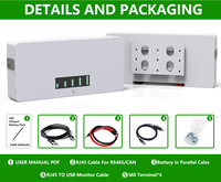 Baterai Penyimpanan Energi CERRNSS Power Wall 48V Lifepo4 Battery Powerwall Kontrol PC RS485 Terpasang di Dinding Tenaga Surya Rumah 48V 100AH 5KWH