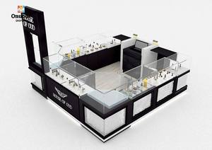 Refined Wood & Gold Perfume Display Cabinets | Custom Kiosks with Full Store Design Solutions for Malls & Retailers - Product Image 6