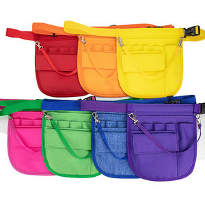 <span class=keywords><strong>Riñonera</strong></span> médica multicompartimiento para enfermera, cinturón organizador de enfermeras con soporte de estetoscopio y soporte de cinta - Product Image 1