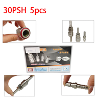 Ensemble de 5 raccords pneumatiques PSP, connecteurs rapides plaqués à verrouillage automatique pour système d'outils de compresseur d'air