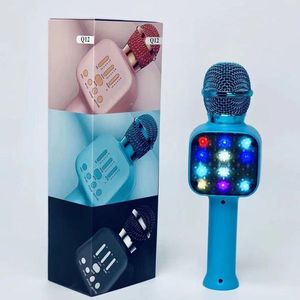 <b>Bluetooth</b> Karaoke <b>Microphone</b> Q12 With Led Lights For Singing Party - Product Image 1