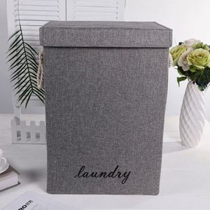 Caja de Almacenamiento de Diseño Moderno con Cartón Hueco para Ropa Sucia, Caja de Almacenamiento de Tela Plegable - Product Image 6