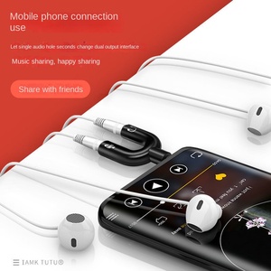 Adaptador de Auriculares de 3.5mm, Adaptador de <span class=keywords><strong>Audio</strong></span> de 3.5mm, Convertidor en Forma de U para Teléfono Móvil, Computadora y Tableta, Divisor de Auriculares - Product Image 5