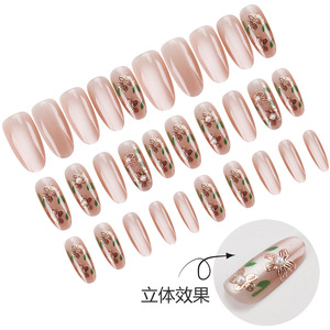 3D flor perla luz estilo arte usable uñas pegatinas de uñas de hadas de gama alta - Product Image 4