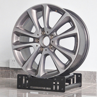 Support de roue en acier robuste à rotation de 360 degrés Support d'affichage de pneu automatique avec base en alliage réglable