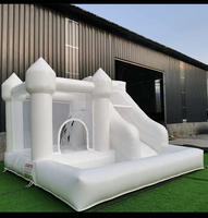 Nouvelle structure gonflable en PVC, château blanc pour mariage, château gonflable pour enfants, parc d'attractions