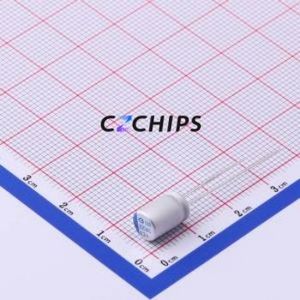 Condensateur solide BC6R3M821LO6.3*9L-1A4T, composant traversant (THT), D6.3xL9mm 820uF 20% 6.3V 3.1A100KHz - Product Image 1