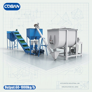 Usine de fabrication de granulés d'aliments pour animaux 300-1000 kg/h, ligne de production de granulés à matrice plate pour chevaux et bovins - Product Image 1