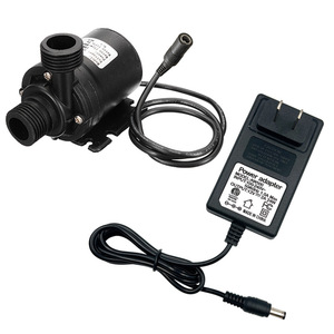 ปั๊มน้ำแบบจุ่ม DC 12V มอเตอร์ไร้แปรงเสียงเบา ปั๊มเพิ่มแรงดันสำหรับตู้ปลาและตู้ไม้น้ำ พร้อมอะแดปเตอร์แปลงไฟ - Product Image 1