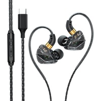Écouteurs de jeu filaires de type C de haute qualité sonore, pilote dynamique, câble détachable, écouteurs pour les amateurs de musique et de jeux