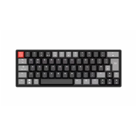 Keyboard Mekanik Nirkabel Tri-Mode Kompak 60% 64 Tombol Hitam Abu-abu Merah Keycaps Hot Swappable Keyboard Esports Gamer