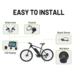 Kit de conversion de vélo électrique GreenPedel 350W avec moteur central <span class=keywords><strong>TONGSHENG</strong></span> TSDZ2B <span class=keywords><strong>36v</strong></span> <span class=keywords><strong>250w</strong></span>, capteur de couple, à vendre - Product Image 4