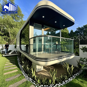 Maison capsule préfabriquée <span class=keywords><strong>de</strong></span> luxe <span class=keywords><strong>de</strong></span> 40 pieds, 3 chambres, assemblage rapide, design européen, panneaux sandwich respirants, <span class=keywords><strong>villa</strong></span> en acier léger - Product Image 3