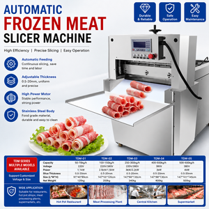 Gefrierfleisch-Schneidemaschine für Rindfleischrollen, Lammrollen, Würstchen und Wurste - Product Image 5