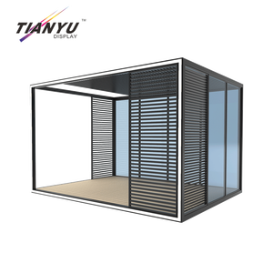 Tianyu-pérgola retráctil para toldo de techo, Gazebo de aluminio para edificios de <span class=keywords><strong>jardín</strong></span>, Sunrooms - Product Image 5
