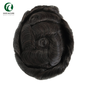 Toupet Mono PU per <span class=keywords><strong>Uomo</strong></span> in Capelli Umani Indiani, Resistente, Disponibile in Diverse Taglie, Protesi Capillare per Uomini con Capelli Diradati - Product Image 6
