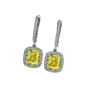 Boucles d'oreilles en jadeite lavande naturelle, forme poire goutte d'eau, argent sterling 925, qualité AAA, luxe, pour femme, zircon certifié, pour mariage et soirée - Product Image 1