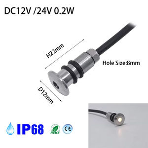 Mini LED IP68 étanche en acier inoxydable <span class=keywords><strong>piscine</strong></span> lumière DC12V 24V escalier Passage jardin <span class=keywords><strong>terrasse</strong></span> projecteurs lumières souterraines - Product Image 2