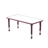 Ensemble de table et chaises en plastique 4 places VSUCH pour école maternelle, préscolaire, salle de classe et chambre d'enfant