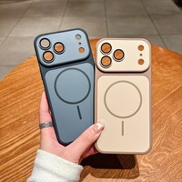 Coque de téléphone magnétique tendance antichoc en carton ondulé doux au toucher pour iPhone 17 18 Pro Max, compatible avec iPhone 17 16 15 14 13