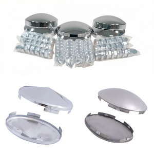 Tapa de Cubo de Rueda Cromada de Metal de 72 mm de Altura, Acero Inoxidable 304, la Más Vendida en la UE/EE. UU. - Product Image 5