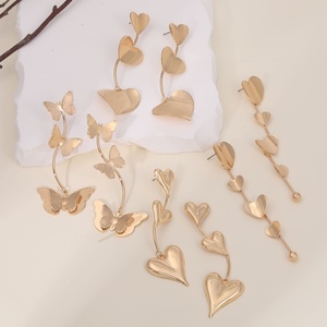 Jingciren Boutique European and American Cross-border Fashion 18K Electroplating Simple Design <b>Earrings</b> Women's Dinner Show - Product Image 1