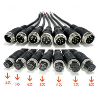 Câble de connexion aviation étanche personnalisé GX20 8 broches, câble d'acquisition de données, fil de capteur multicanal