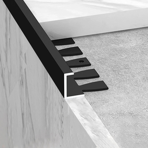 Profilé en aluminium en L anti-corrosion pour <span class=keywords><strong>carrelage</strong></span> de patio extérieur, bordure étanche pour <span class=keywords><strong>carrelage</strong></span> de sol, garniture décorative d'angle - Product Image 1