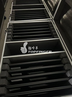 Topfinger Company - Vente Flash : Flight Case en Aluminium Noir Thermolaqué de Haute Qualité pour Événements, Style Européen, Facile à Transporter