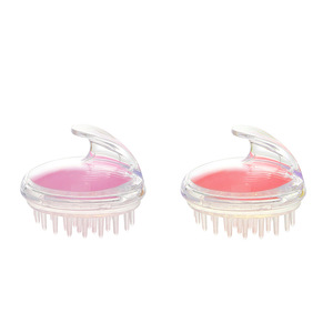 Crystal Clear Shampoo Brush Silicone Scalp Massage Comb Large Size Anti Itch For Adults - Product Image 5