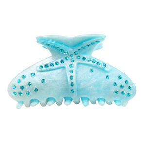 2025 gros tendance cheveux griffe Clips étoile de mer Design mode diamant acrylique cheveux griffes pour femmes rose vert blanc couleur - Product Image 5