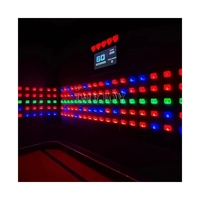 Parcours de murs d'escalade interactif lumineux à LED pour salle de jeux, labyrinthe d'évasion et activités sportives en extérieur