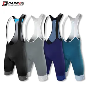 Darevie Custom 4 Colors Cycling Bib Shorts Anti Shock Sustainable Bike Wear Sublimation Cycling Bib With Anti Slip Band Tight