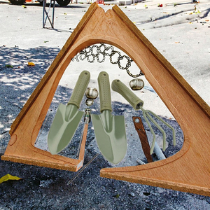 Ensemble de 3 outils de jardinage industriels robustes pour le bricolage : pelle, petit râteau, truelle à main, kit personnalisable OEM, outils de jardin en plastique - Product Image 3